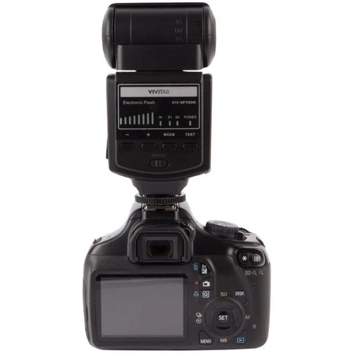 ZOOM SWIVEL LED FLASH FOR CANON EOS REBEL 1100D 1200D 1300D T5 T6 SL2 SL1 T3I T2 - Image 4 of 4