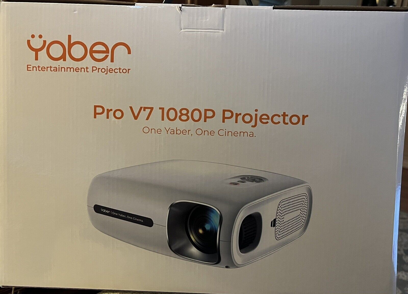 Projector YABER Pro V7 9500L 5G WiFi Bluetooth 5.0 4D 1080p 4K 350 inch