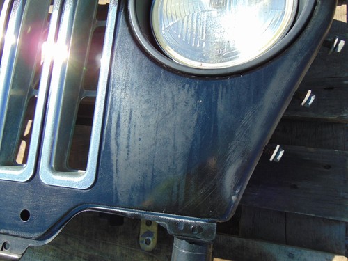 Jeep Wrangler Radiator Grill headlight panel TJ 97-06 Black + chrome trim lights - Picture 7 of 18