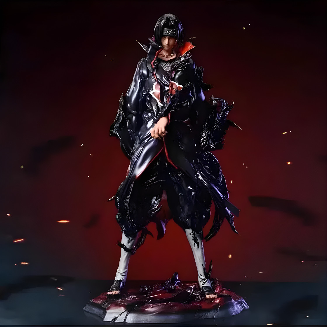 Naruto Shippuden Uchiha Itachi Crow Modelo - Estatuilla PVC Alta Calidad