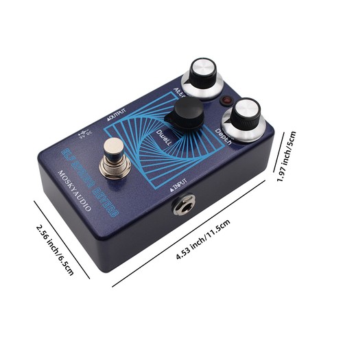ELF SPRING REVERB Guitar Effect Pedal Vintage Voiced Reverb Pedal True Bypass - Picture 10 of 10