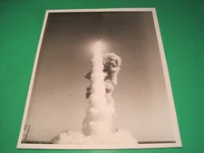 Original 1963 Lift-Off of Minuteman Missile USAF Eastern Test Range 8x10 Photo