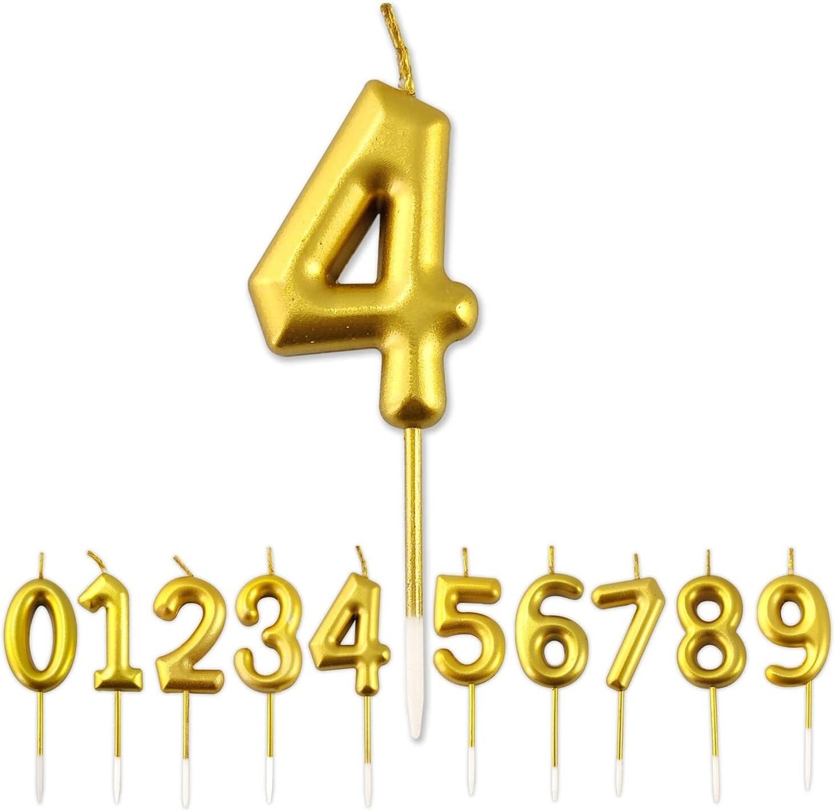 奏　3点おまとめ Gold Number 11 Candle 11th Birthday Party Cake Decoration
