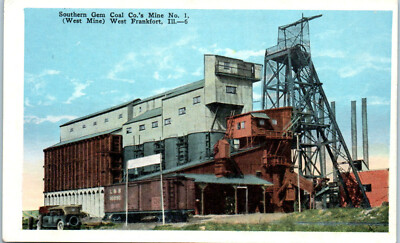 1920s Southern Gem Coal Co. Mine #1 West Frankfort IL Coal Mining 