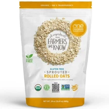 One Degree ORGANIC Gluten Free Sprouted Rolled Oats - 2 PACK