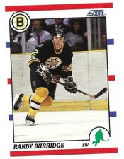 RANDY BURRIDGE 1990-91 SCORE CARD NEAR MINT+ CONDITION