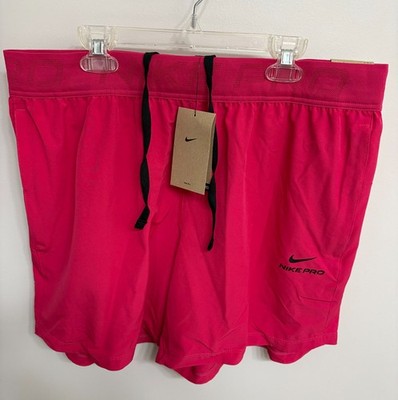 Nike Pro Training Dri-FIT 6'' Shorts Rush Pink HV0411-666 Men's Large Brand NEW