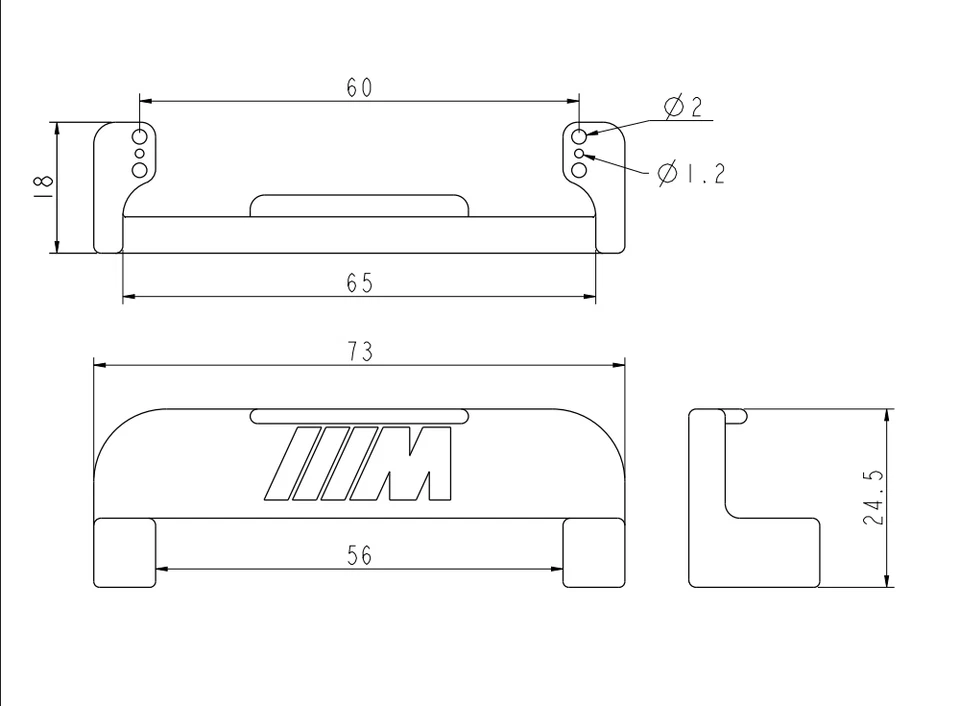 Coloured BMW Msport Wireless Charger Extender / Adapter Foto 3 de 4