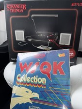 Stranger Things Victrola WSQK Record PLAYER  WSQK Collection VINYL RECORD 2 SET