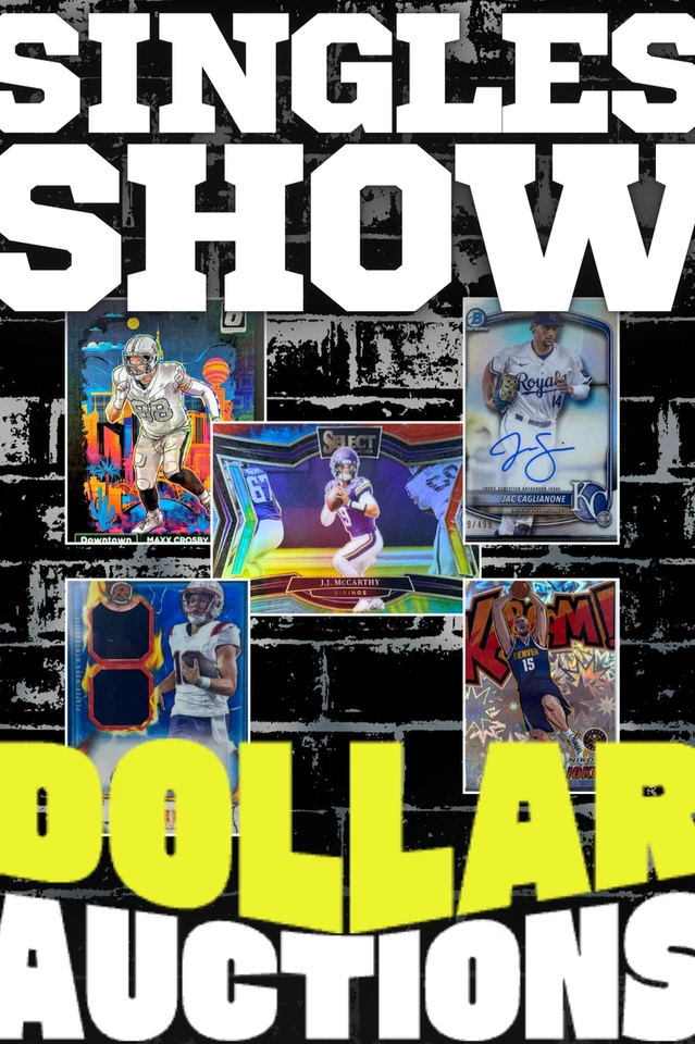 $1 Auctions. Sports Card Singles - Slabs, Autos, Relics