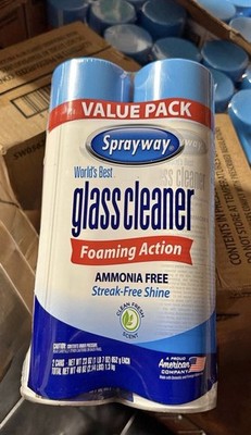 Sprayway glass cleaner 23 -fl oz Aerosol spray Glass Cleaner 2 -Pack