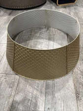 Glitzhome Hammered Christmas Tree Collar Metal Tree Skirt 22"d  Gold