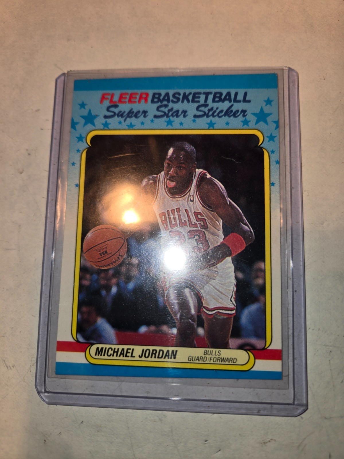 1988-89 Fleer Superstar Sticker - Michael Jordan #7 Very Good
