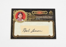 2007 SP Legendary Cuts Quotation Cuts Bob Lemon #Q-BL Autograph Auto #'d /80