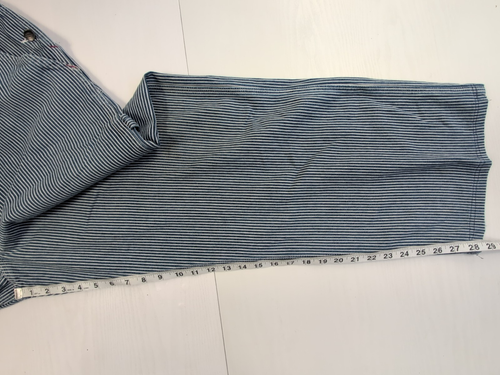 Dickies Mens Bib Overalls 42x32 Blue White Stripe Carpenter Railroad Conductor - Picture 7 of 17