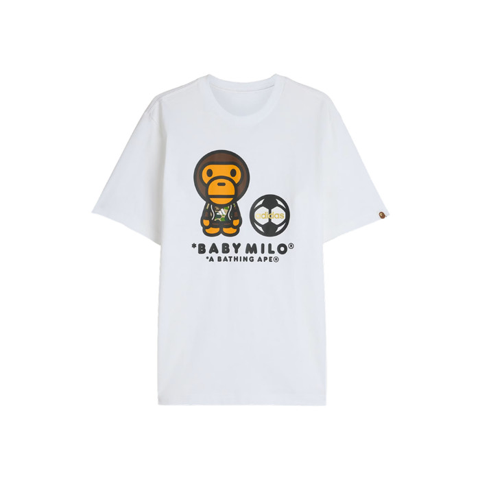 Adidas x BAPE Baby Milo White T-Shirt (KR Sizing)
