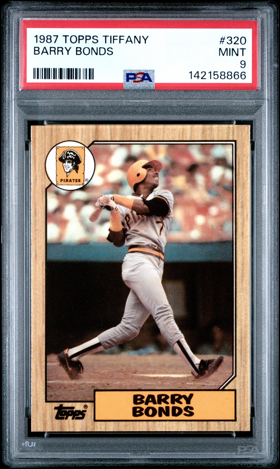1987 TOPPS TIFFANY #320 BARRY BONDS PSA 9