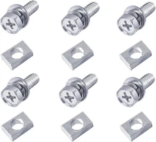 6 PCS Bolts and Nuts Kit, Motorcycle Battery Bolts and Nuts, M6X16Mm Motorcycle