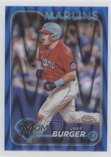 2024 Topps Chrome Blue RayWave Refractor 12/150 Jake Burger #108 1k1u