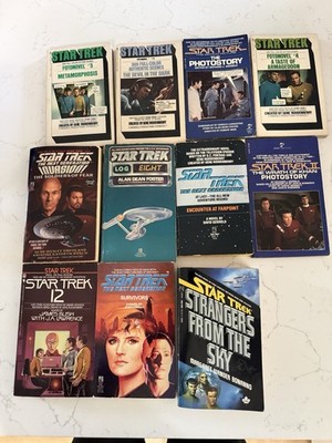Star Trek the Next Generation Book Lot 11 Mixed Books