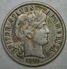 1910-S__Barber Dime__Better Grade/Date__Silver Coin, 10c, Old Tone