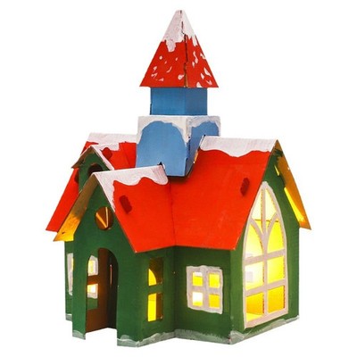 Puppenhaus Bausatz Miniatur Schneelandschaft Spielzeug Dekoration Kreativ