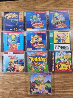 EARLY LEARNING PC GAMES FOR KIDS MIX  AGES  LOT OF 11 GAMES CD-ROM, THE LEARNING
