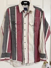 Wrangler Brushpopper Western Vintage Shirt Size Xl