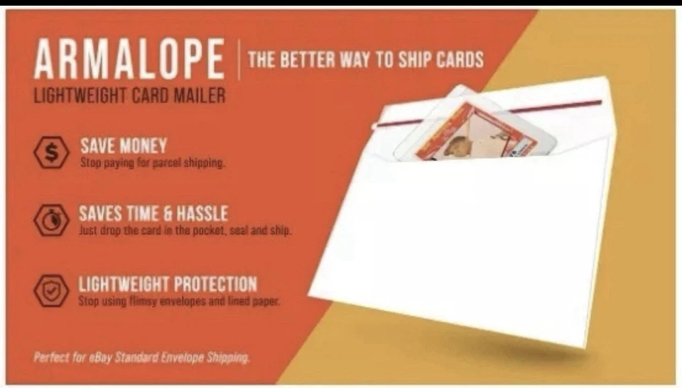 Armalope Mailer 100 PACK Standard Ebay  Shipping Envelopes  Sports Gaming Cards - Image 3 of 4
