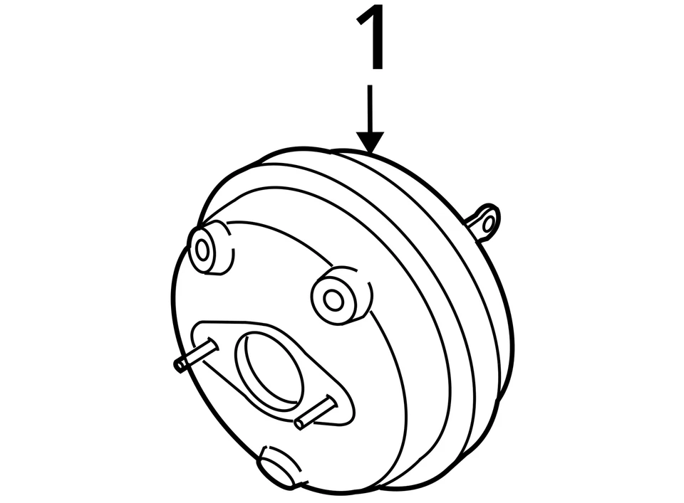 2007-2007 Dodge Nitro Power Brake Booster Fabricante de Equipamento Original B1ABT - Imagem 3 de 3