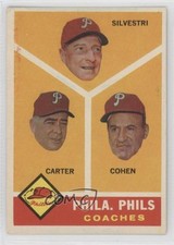 1960 Topps Andy Cohen Ken Silvestri Dick Carter #466 0x5h