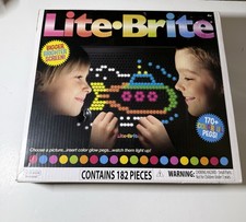 Lite-Brite Classic Retro and Vintage Toy Gift For Kids 165 Pegs Tested Board