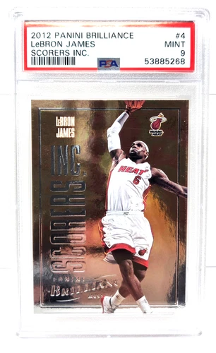 2012 Panini Brilliance Scorers Inc LeBRON JAMES Basketball Card PSA 9 MINT
