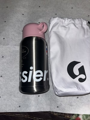 New Glossier 16 oz. Classic Tumbler Thermos Holiday Exclusive Pink/Silver