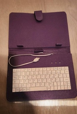 Universal Bluetooth Keyboard and PU Leather Stand Case for iPhone Tablet Android