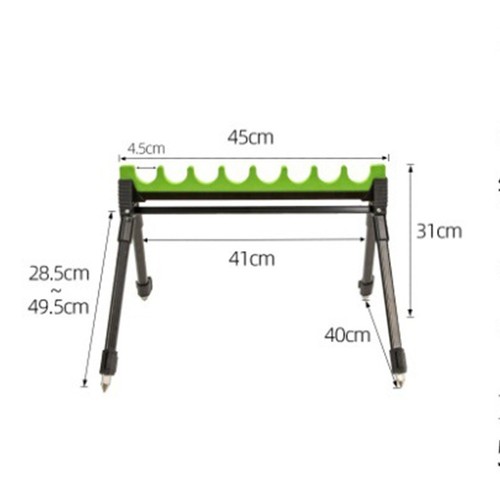 Telescopic Rod Holder 8 Rig Roost Kit Compact Design Packs Away Easily ...