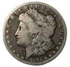1890-CC Morgan Silver Dollar, Original G-VG, Key Date, NR 90% AG, Rare Authentic