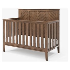 Child Craft Atwood 4-in-1 Convertible Baby Crib Cocoa Bean Brown