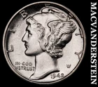 1942-D Mercury Dime - FSB - Super Choice Gem Brilliant Unc  Lustrous  #G7140