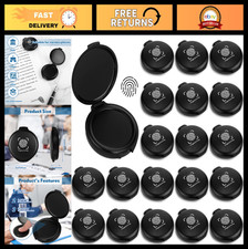 20PCS Mini Black Fingerprint Ink Pads for Notary, ID, Security Home Office Use