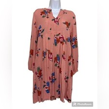 Matilda Jane women dress S floral babydoll festival casual vacation pink boho