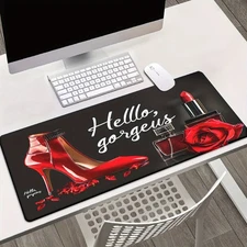 40*90cm Hello, gorgeous with red heels Pad for Desk, Gaming, Office Decor, Non-S