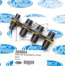 4-Way In Line Bulkhead Fits #6 And #10 O-Ring