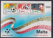 Malta 1990 Sport, Soccer, Football, World Cup in Italy MNH**