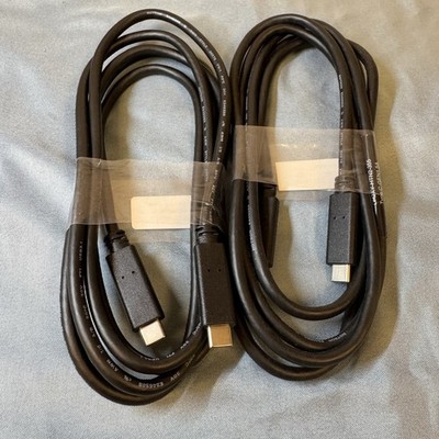 Lot of 2 Dell USB-C Cable Type C Gen1 5A PD3 DH2XY-HLG2-313 100W Monitor Cord
