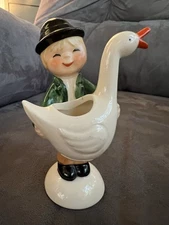 Vintage Rare Goebel Jack In the Beanstalk With Goose Figurine 1964
