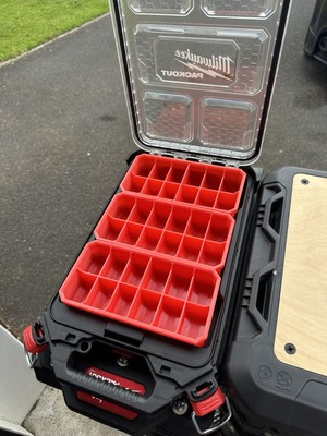 3x Eiswürfel 12 Abschnitte Lang Rechteckig Eimer für Milwaukee Packout Slim Organizer