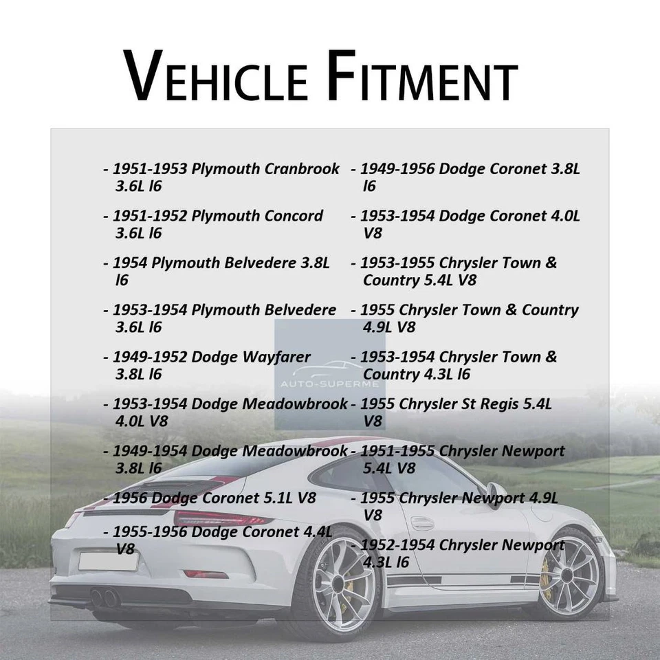 Kit de cilindro de roda de freio a tambor dianteiro superior 2x para 1952-1954 Chrysler Windsor 4.3L - Imagem 4 de 4
