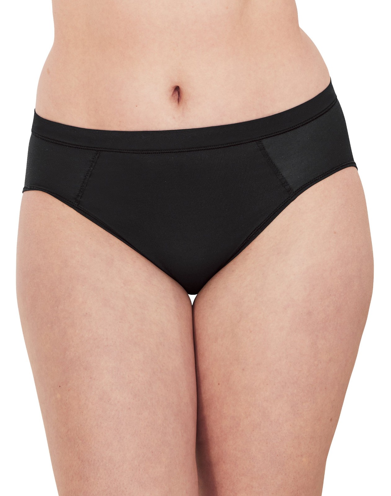 Bali One Smooth U Ультралегкое нижнее белье с высоким вырезом, Черное, БОЛЬШОЙ размер/7