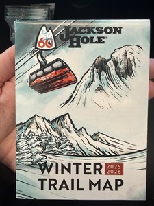 Jackson Hole Mountain Resort 25/26 60th Anniversary Trail Map Limited Edition